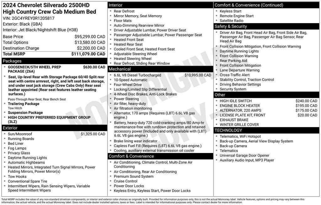Used 2024 Chevrolet Silverado 2500 High Country AWD/4WD image 32