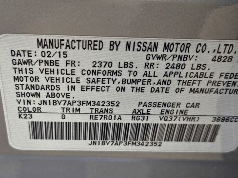 Used 2015 INFINITI Q50 Premium w/ Navigation Package RWD image 13