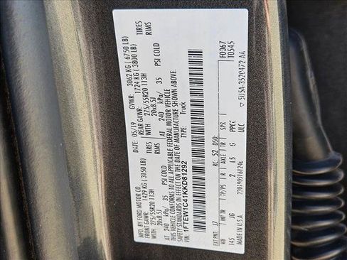 Used 2019 Ford F150 XL w/ Equipment Group 101A Mid RWD image 24