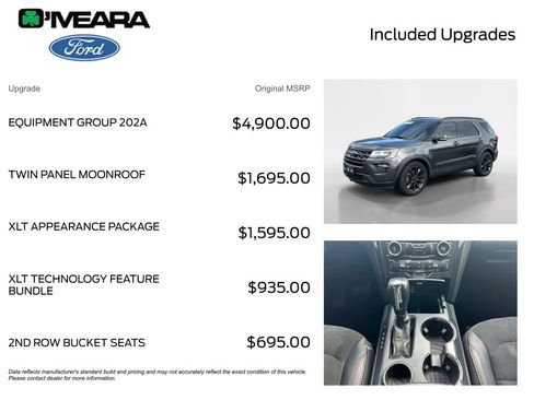 Used 2018 Ford Explorer XLT w/ Equipment Group 202A FWD image 4