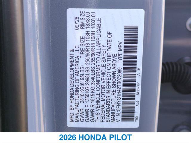 New 2026 Honda Pilot EX-L image 27