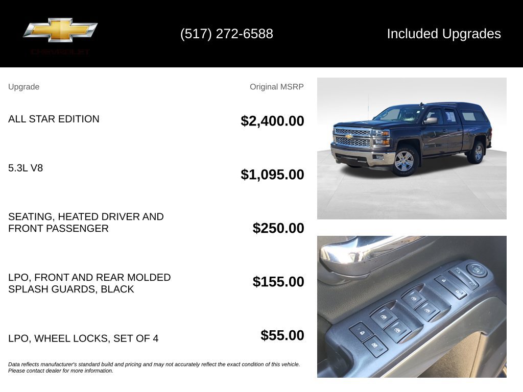Used 2015 Chevrolet Silverado 1500 LT w/ All Star Edition RWD image 5