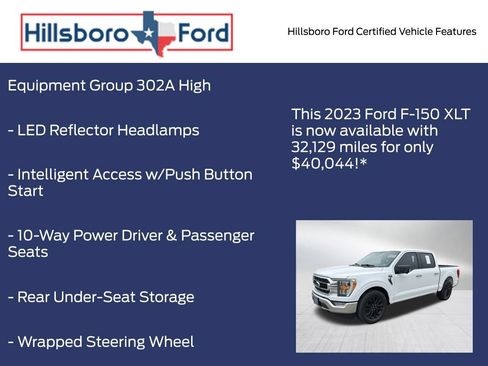 Certified 2023 Ford F150 XLT w/ Equipment Group 302A High AWD/4WD image 13