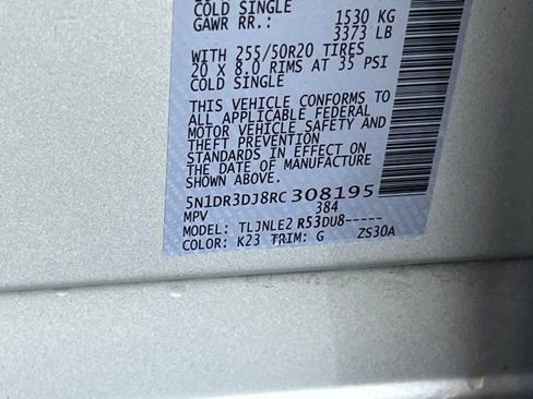 Used 2024 Nissan Pathfinder Platinum w/ Cargo Package image 38