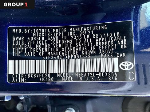 Certified 2021 Toyota Corolla SE FWD image 36