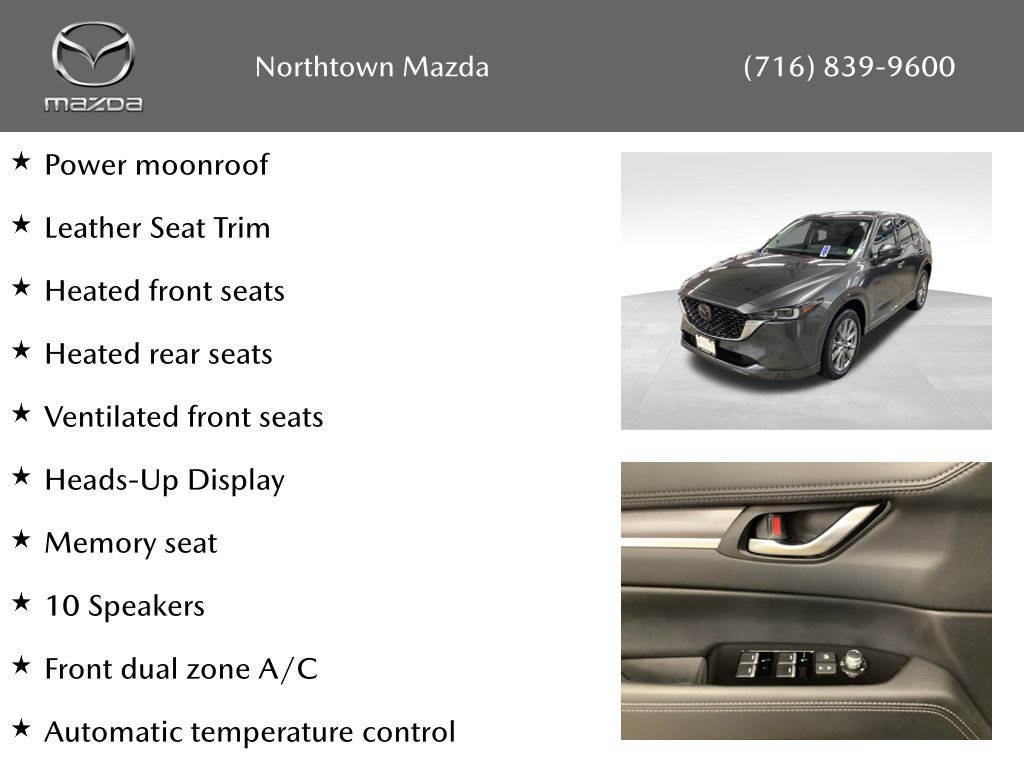 Certified 2025 MAZDA CX-5 AWD 2.5 S w/ Premium Plus Pkg image 10