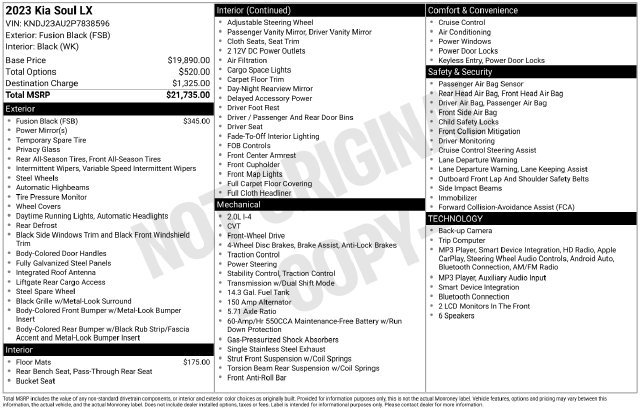 Certified 2023 Kia Soul LX FWD image 12