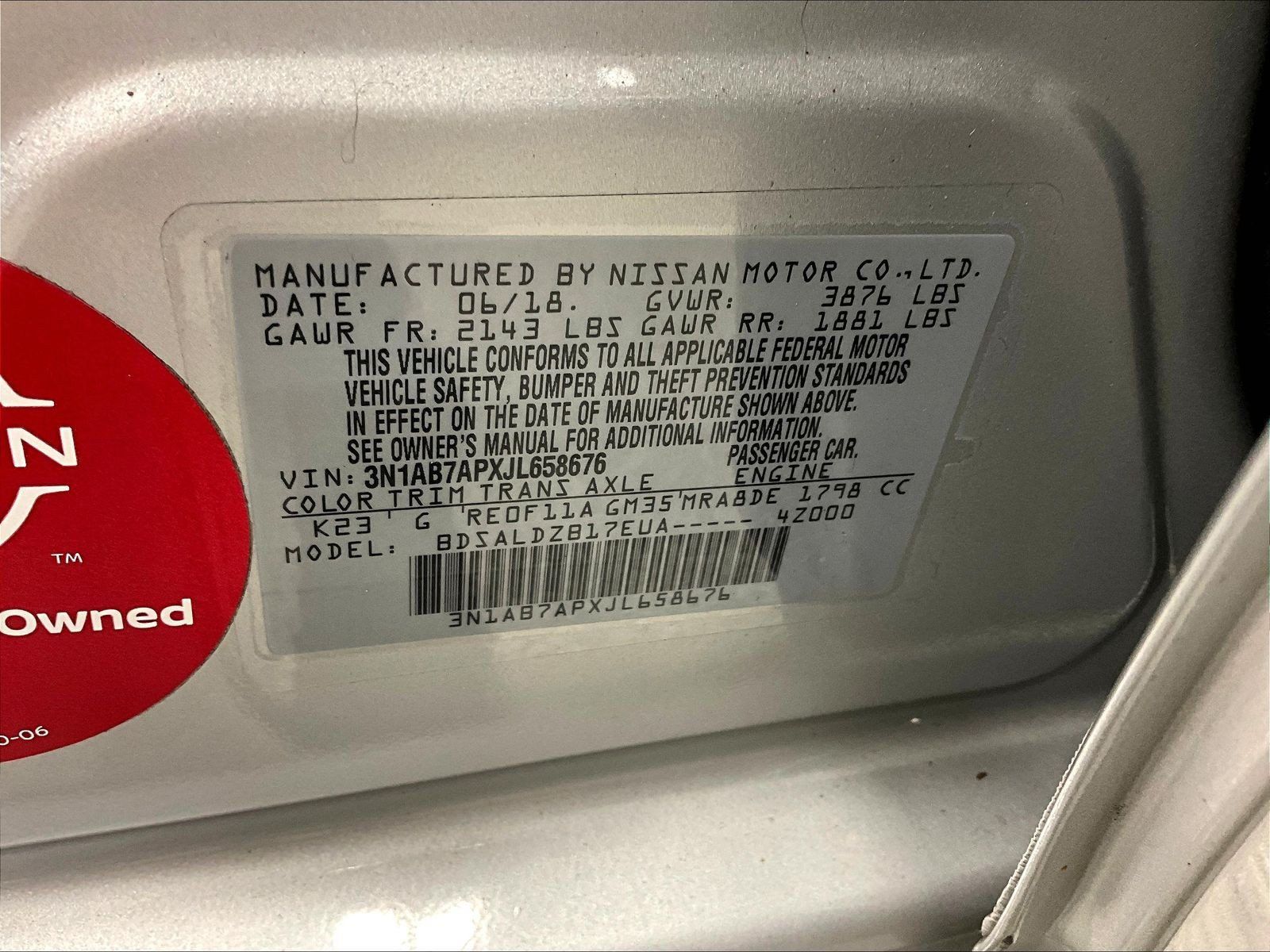 Used 2018 Nissan Sentra SV FWD image 19