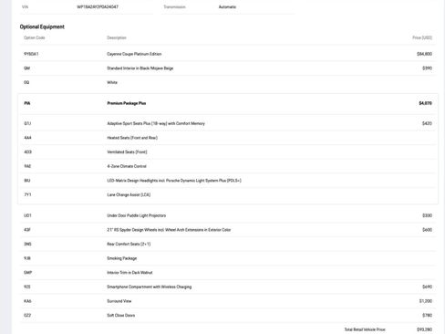 Used 2023 Porsche Cayenne Platinum Edition image 34