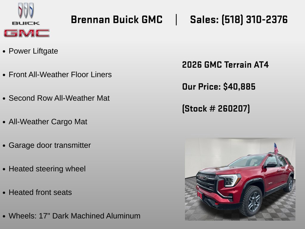New 2026 GMC Terrain AT4 w/ LPO, Floor Liner Package AWD/4WD image 18