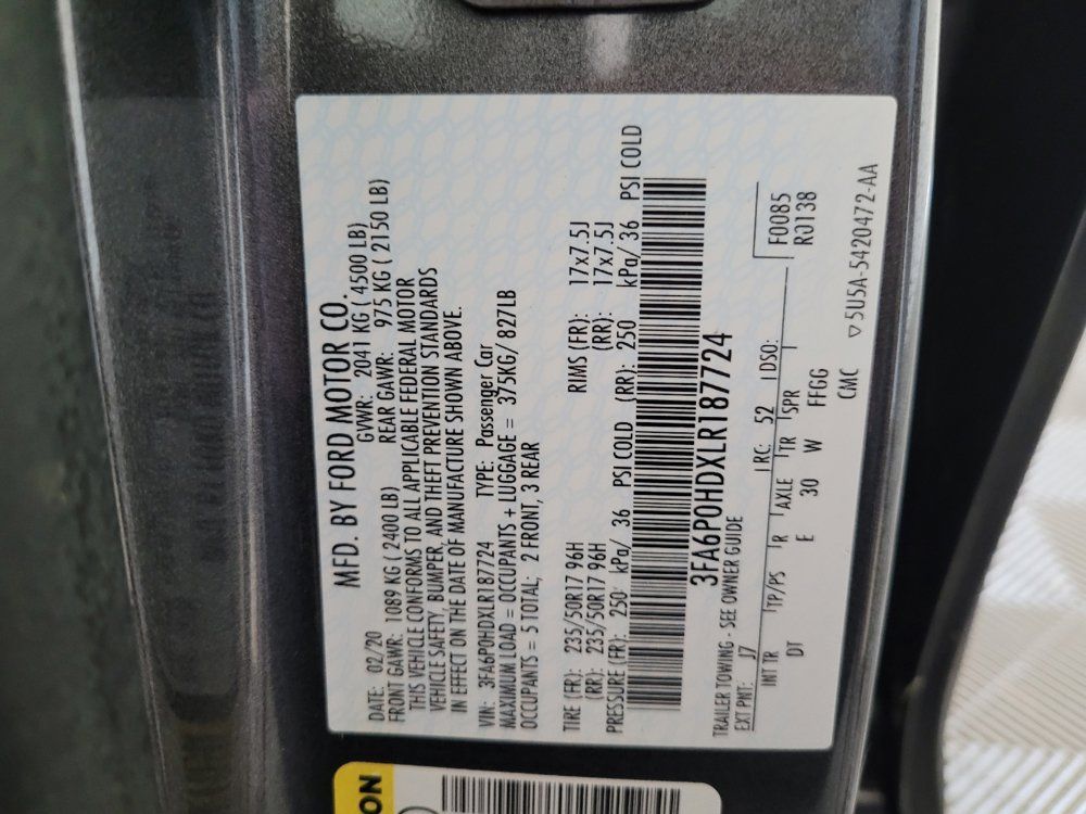 Used 2020 Ford Fusion SE FWD image 33