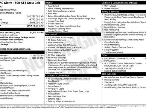 Used 2023 GMC Sierra 1500 AT4 w/ Technology Package AWD/4WD image 32