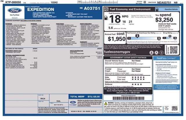 Used 2022 Ford Expedition Limited AWD/4WD image 26
