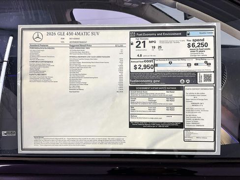 New 2026 Mercedes-Benz GLE 450 4MATIC image 18
