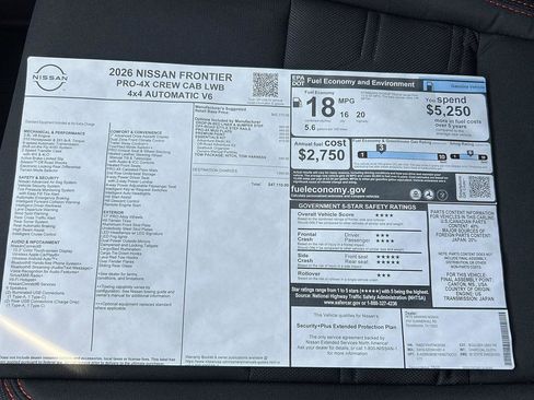 New 2026 Nissan Frontier PRO-4X w/ Tow Package image 34