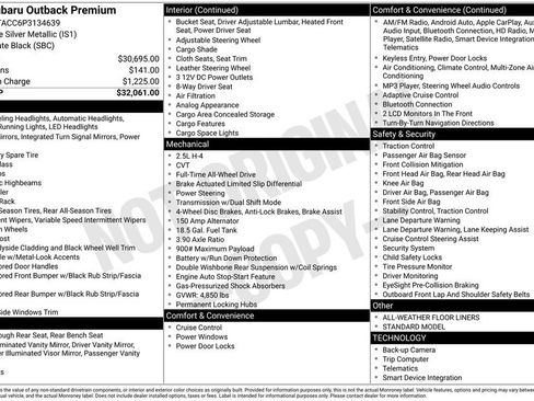 Used 2023 Subaru Outback Premium image 30