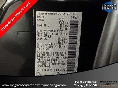 Used 2023 INFINITI QX60 Luxe w/ Cargo Package image 11