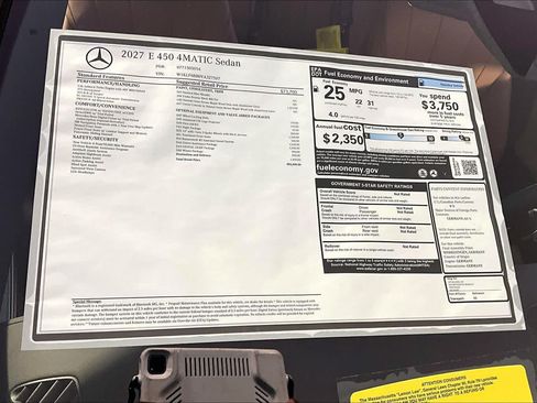 New 2027 Mercedes-Benz E 450 4MATIC Sedan image 18