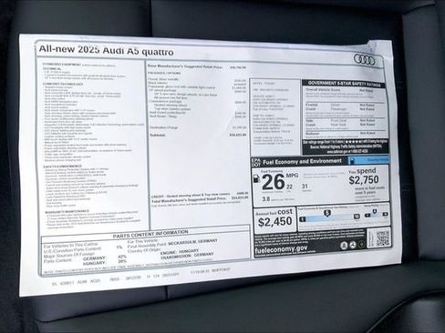 New 2025 Audi A5 2.0T Premium image 13