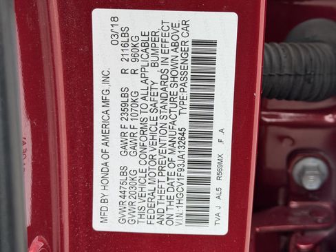 Used 2018 Honda Accord Touring image 26