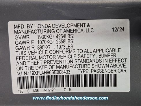 Certified 2025 Honda Civic Sport Touring image 14