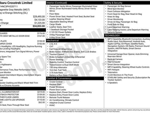 Certified 2023 Subaru Crosstrek 2.5i Limited AWD/4WD image 35