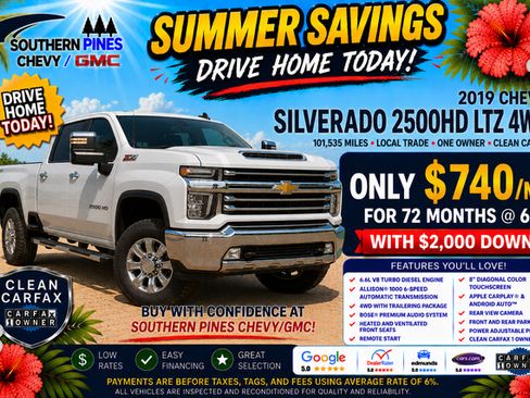 Certified 2019 Chevrolet Silverado 2500 LTZ w/ Duramax Plus Package AWD/4WD image 5