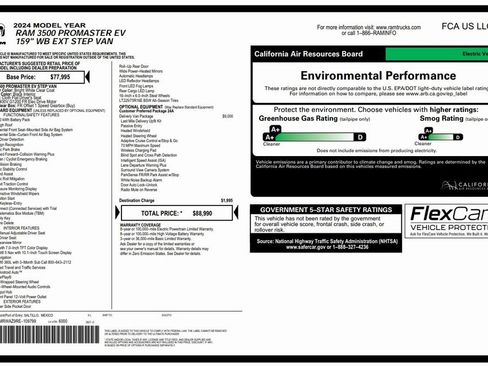 Used 2024 RAM ProMaster 3500 w/ Delivery Van Package image 4