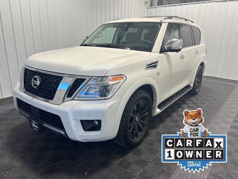 Used 2019 Nissan Armada Platinum w/ Captain's Chairs Package image 1