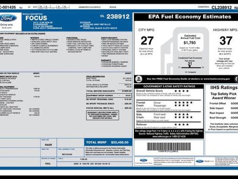 Used 2012 Ford Focus SE w/ SE Sport Pkg FWD image 5