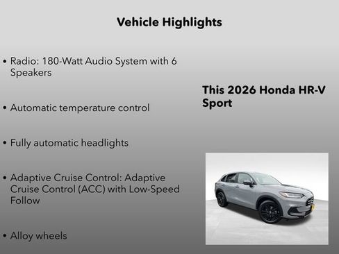 New 2026 Honda HR-V Sport image 5