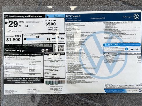 Used 2025 Volkswagen Tiguan S image 34