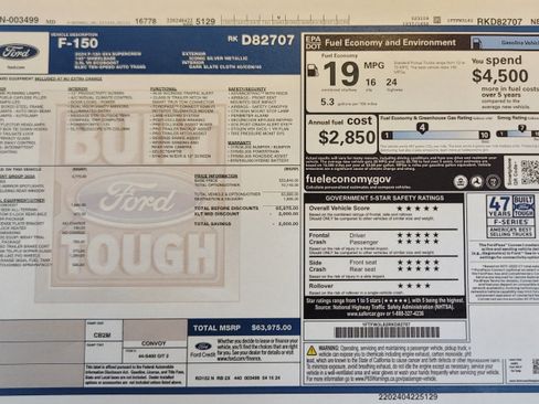 Used 2024 Ford F150 XLT w/ Equipment Group 302A MID AWD/4WD image 2
