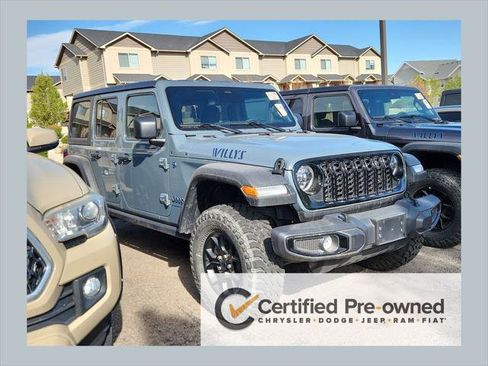 Certified 2025 Jeep Wrangler Unlimited Sport S 4xe AWD/4WD image 1