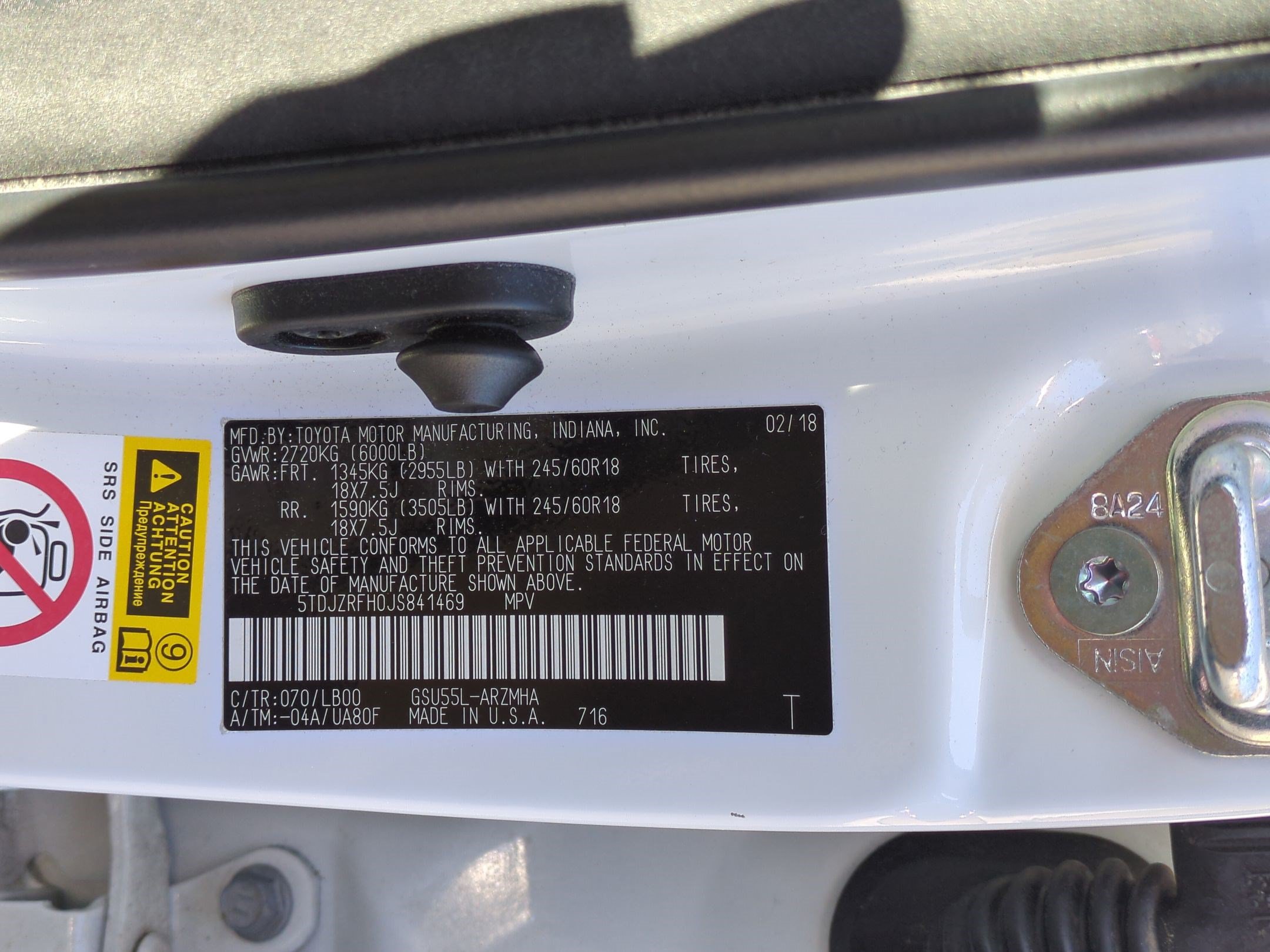 Used 2018 Toyota Highlander XLE AWD/4WD image 32