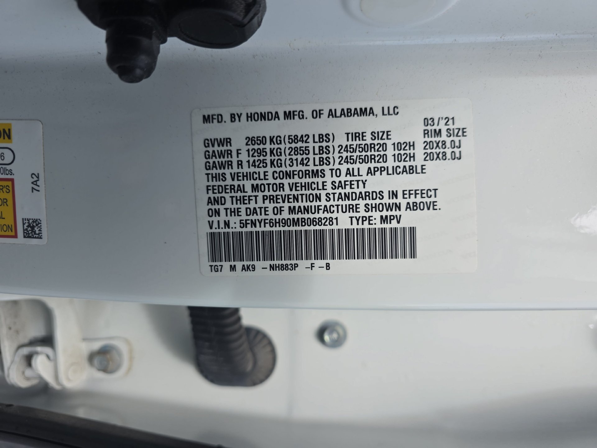 Used 2021 Honda Pilot Touring image 34