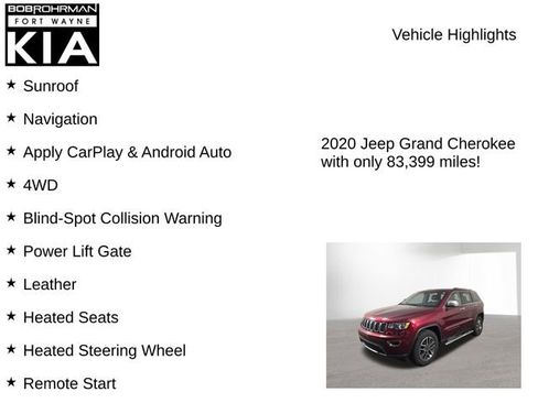 Used 2020 Jeep Grand Cherokee Limited AWD/4WD image 7