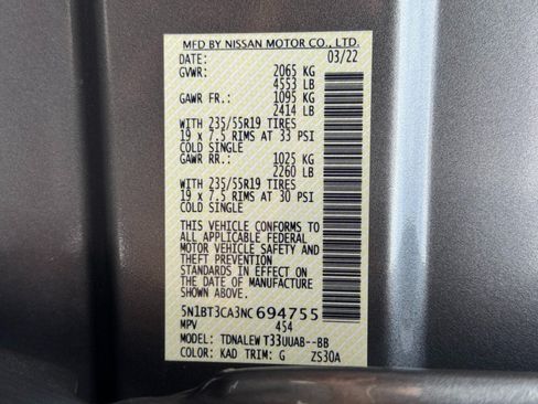 Used 2022 Nissan Rogue SL w/ SL Premium Package FWD image 43