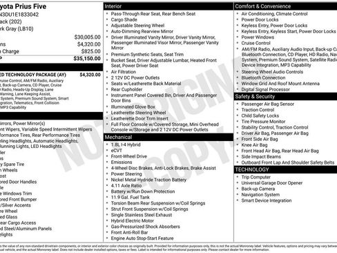 Used 2014 Toyota Prius Five w/ Advanced Technology Package FWD image 20
