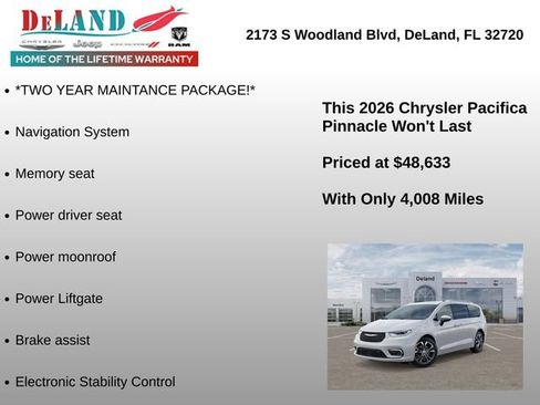 New 2026 Chrysler Pacifica Pinnacle FWD image 6