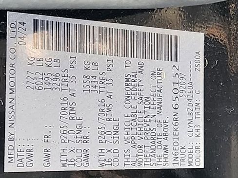 Used 2024 Nissan Frontier SV image 38