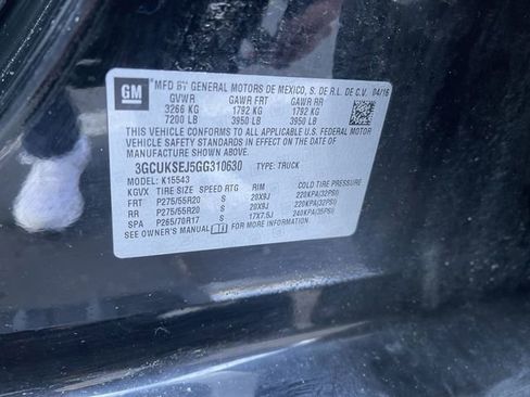 Used 2016 Chevrolet Silverado 1500 LTZ w/ Sport Package image 34