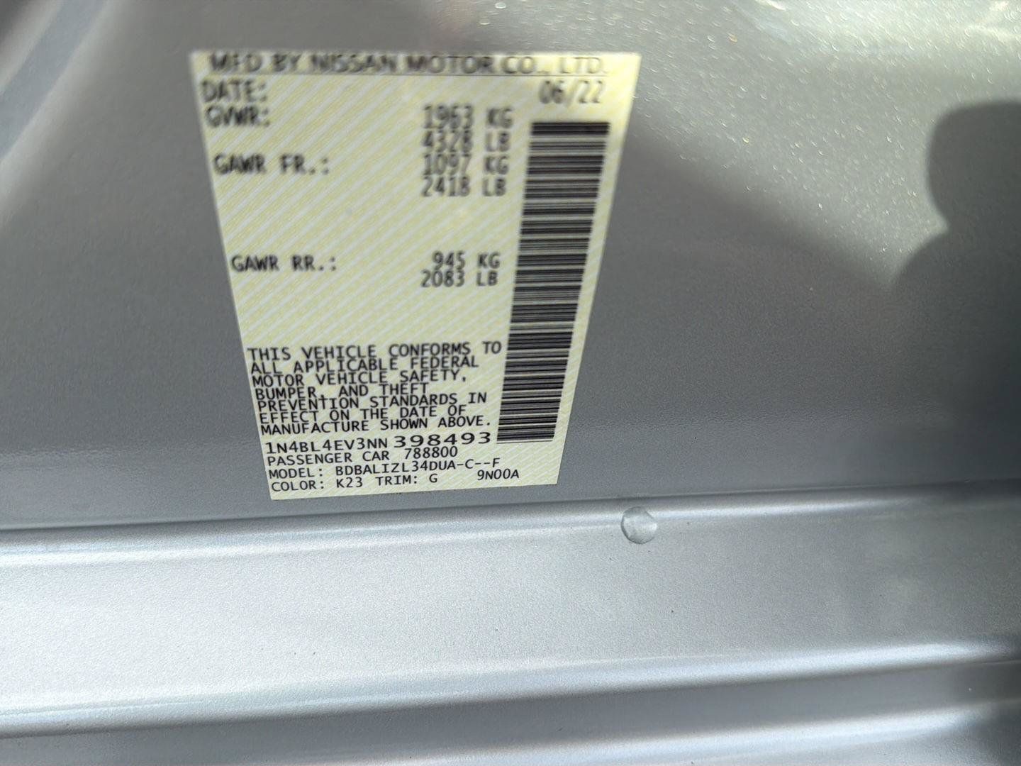 Used 2022 Nissan Altima 2.5 SL FWD image 41