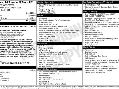 Used 2023 Chevrolet Traverse LT AWD/4WD image 3