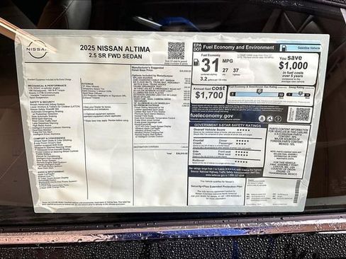 New 2025 Nissan Altima 2.5 SR w/ SR Premium Package image 38