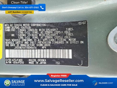 Used 2007 Toyota Highlander 4WD Hybrid image 17
