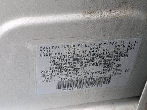 Used 2018 Nissan Sentra SV FWD image 10