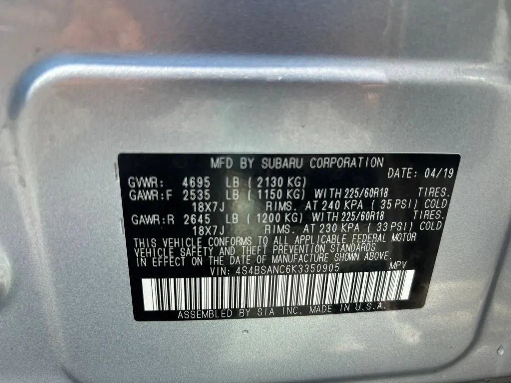 Used 2019 Subaru Outback 2.5i Limited AWD/4WD image 26