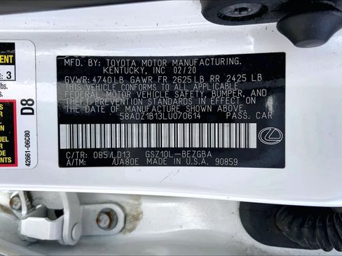 Used 2020 Lexus ES 350 w/ Premium Package FWD image 36