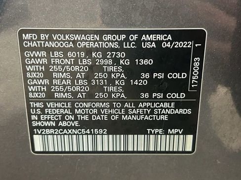 Used 2022 Volkswagen Atlas SEL AWD/4WD image 31